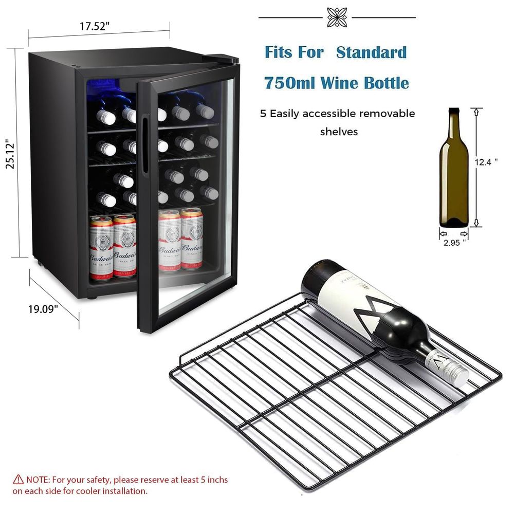 16 Bottle Wine Cooler Cabinet  - Wine Beer Fridge Small incelemesi ve fiyatı