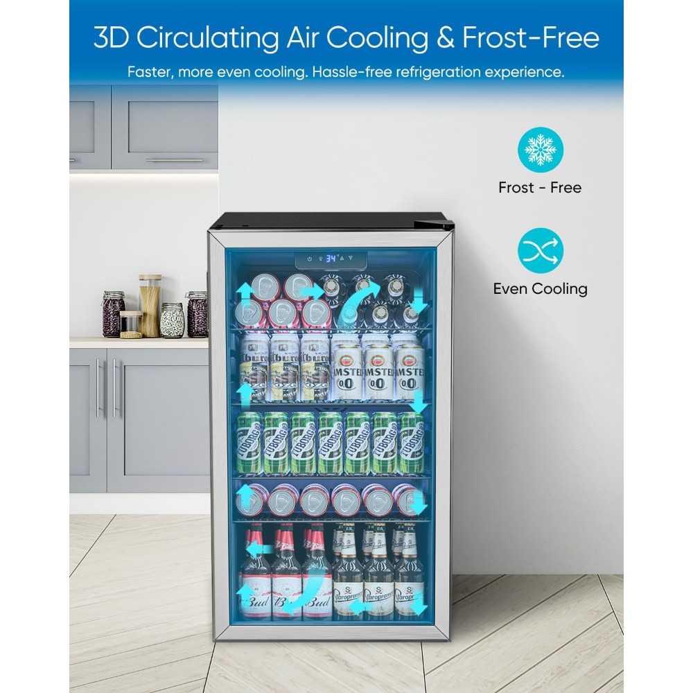 Beverage Refrigerator Cooler - - Wine Beer Fridge Small incelemesi ve fiyatı