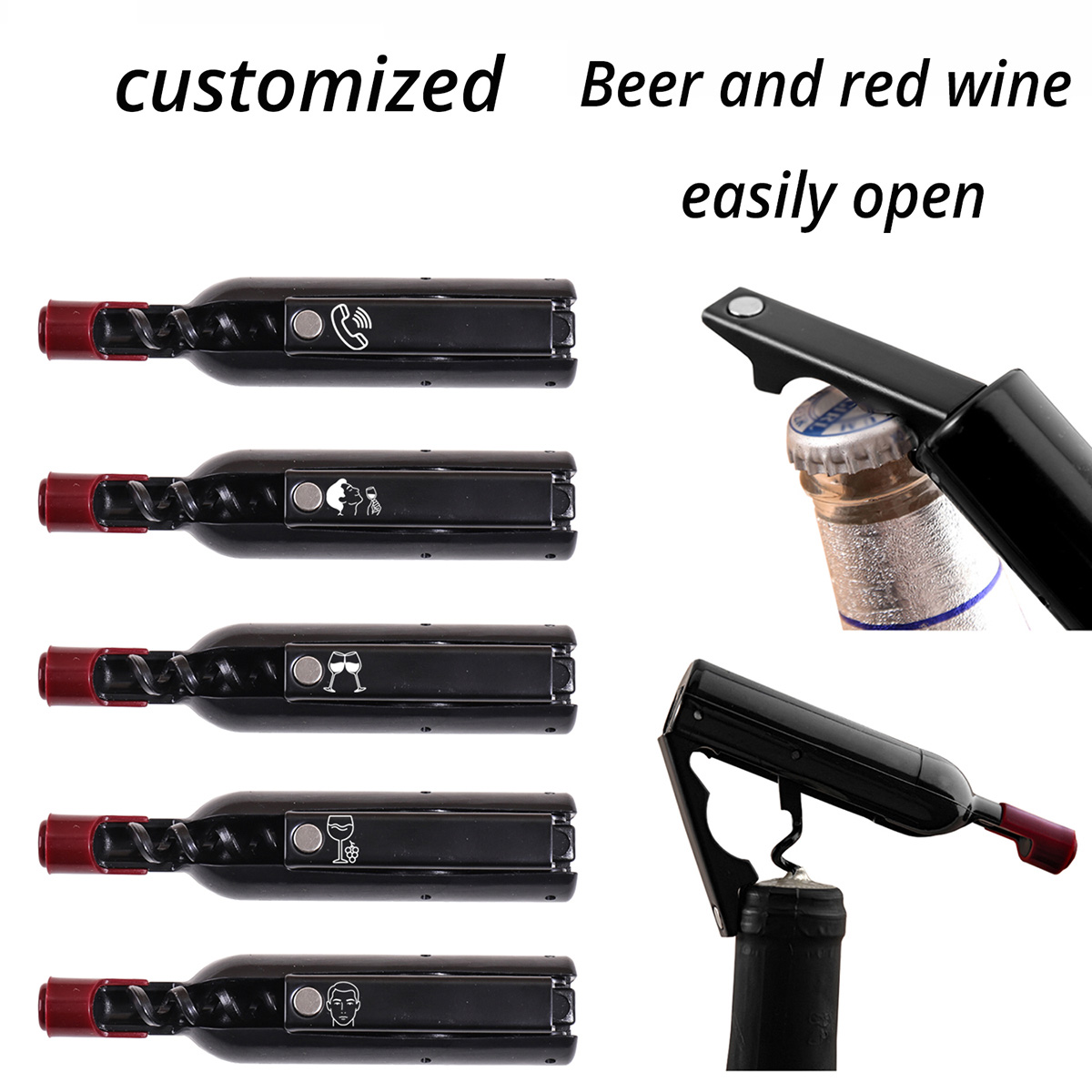 Custom Text Wine Opener Person - Wine Beer Name incelemesi ve fiyatı