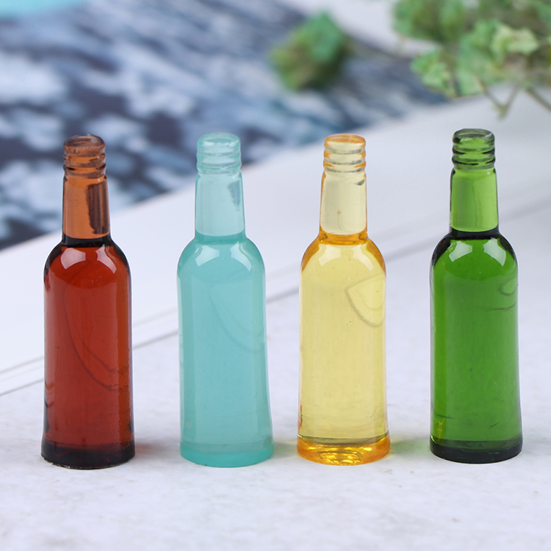 6pcs 1:12 Dollhouse Miniature  - Wine Beer Bottle incelemesi ve fiyatı