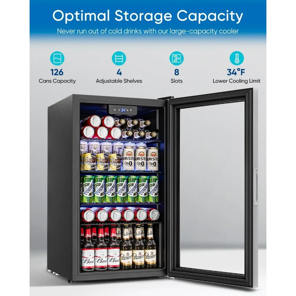 Beverage Refrigerator Cooler - - Wine Beer Fridge Small incelemesi ve fiyatı