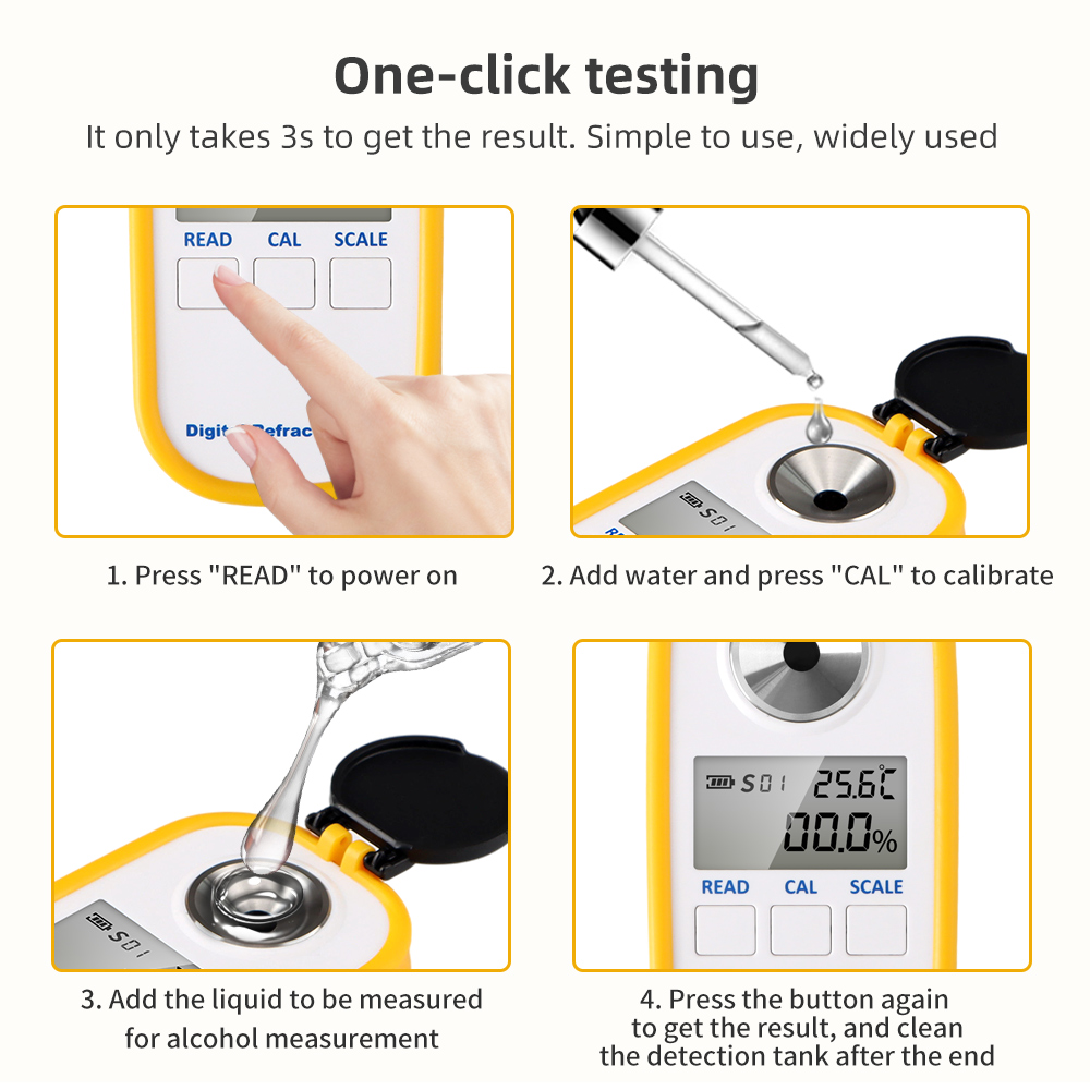 Digital Alcohol Refractometer  - Wine Beer Spirit incelemesi ve fiyatı