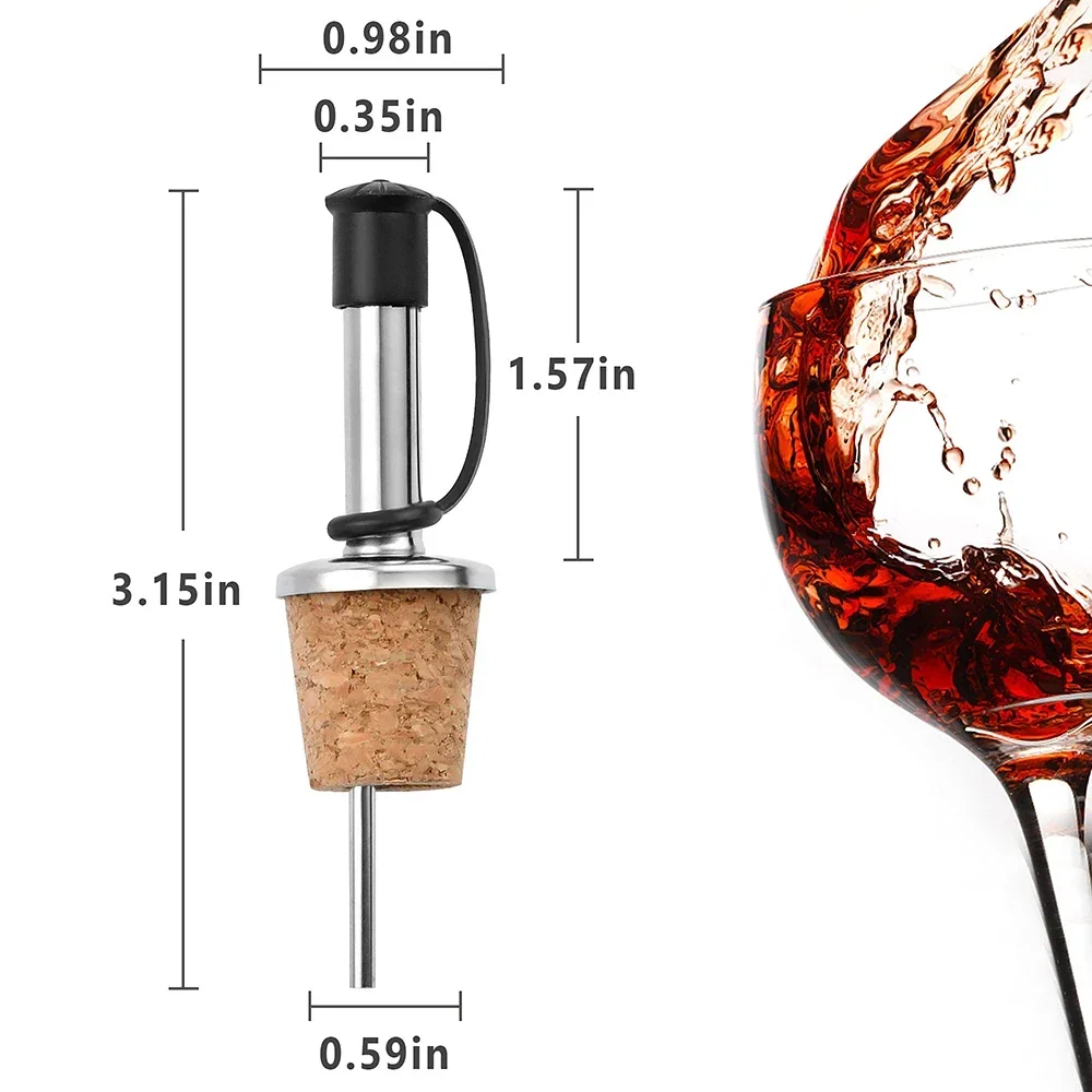 1PC Red Wine Cork Pourer Stain - Wine Beer Spirit incelemesi ve fiyatı