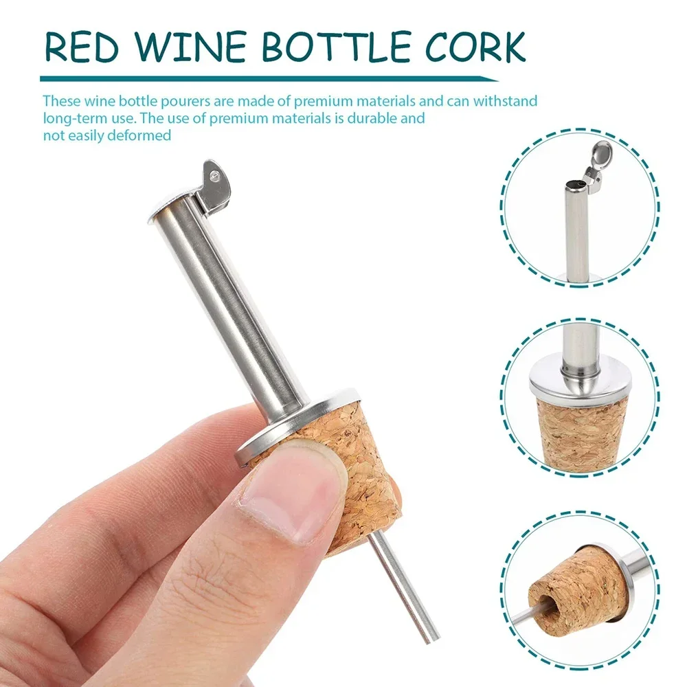 1PC Red Wine Cork Pourer Stain - Wine Beer Spirit incelemesi ve fiyatı