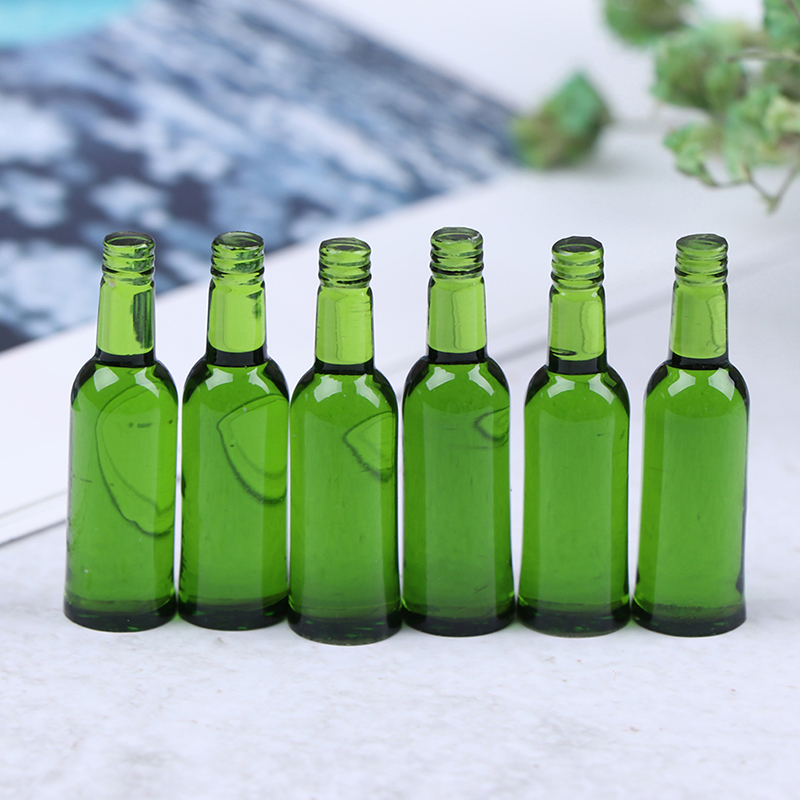 6pcs 1:12 Dollhouse Miniature  - Wine Beer Bottle incelemesi ve fiyatı