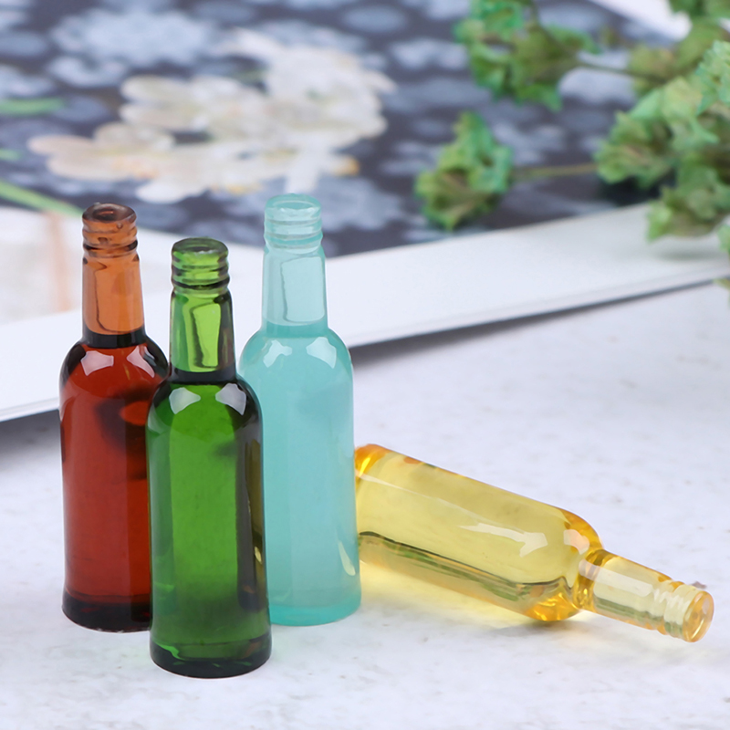 6pcs 1:12 Dollhouse Miniature  - Wine Beer Bottle incelemesi ve fiyatı