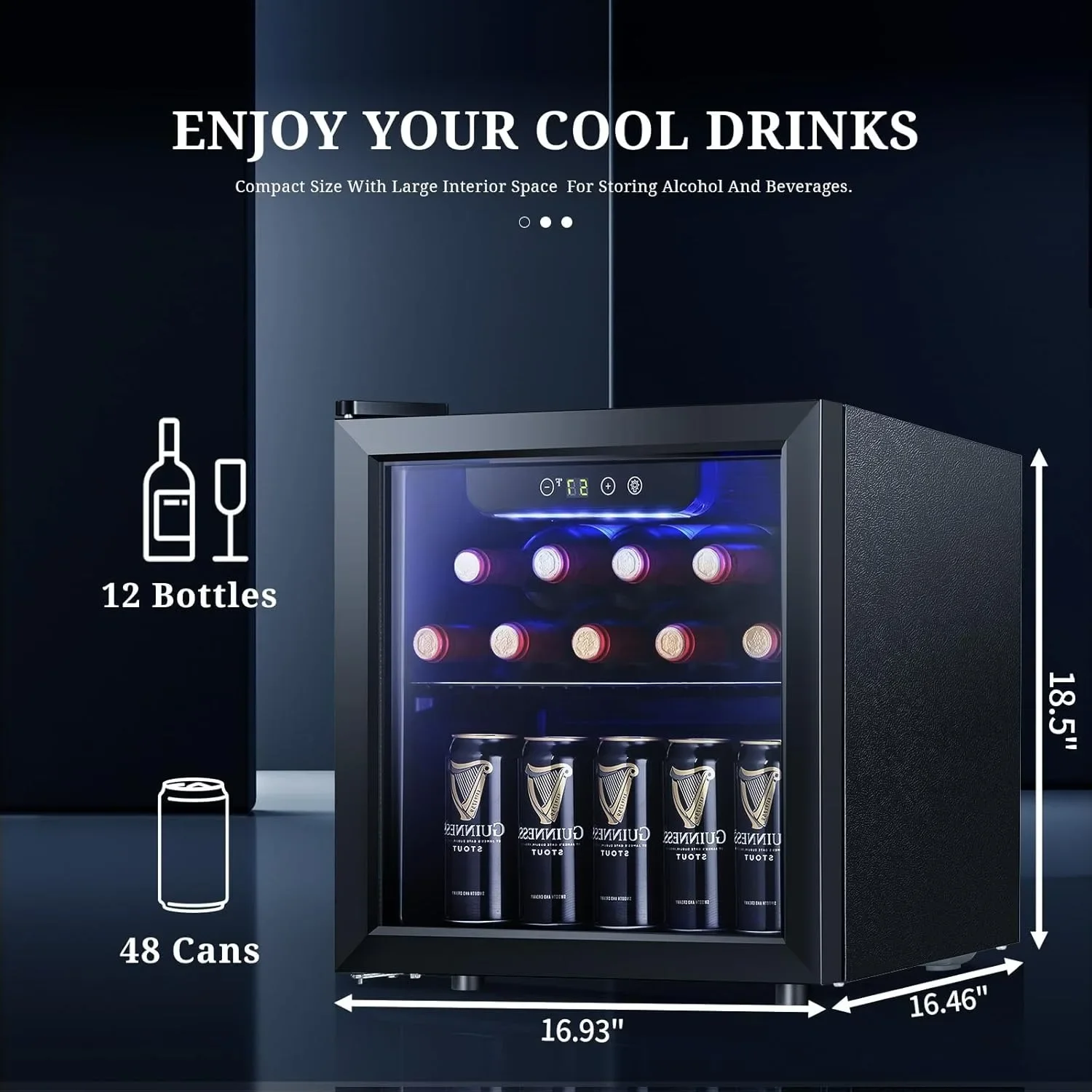 Mini Wine Cooler Fridge - 12 B - Wine Beer Fridge Small incelemesi ve fiyatı