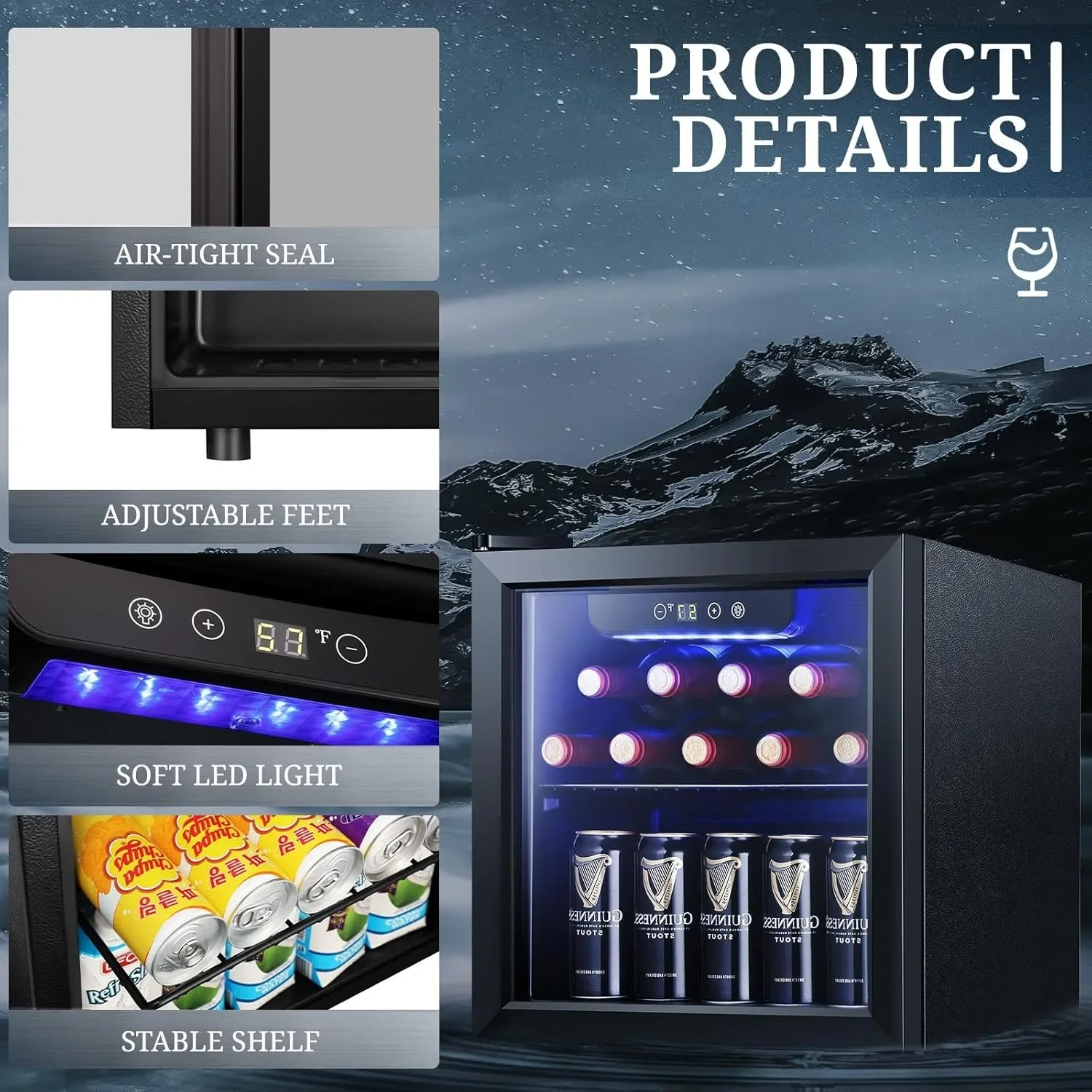 Mini Wine Cooler Fridge - 12 B - Wine Beer Fridge Small incelemesi ve fiyatı