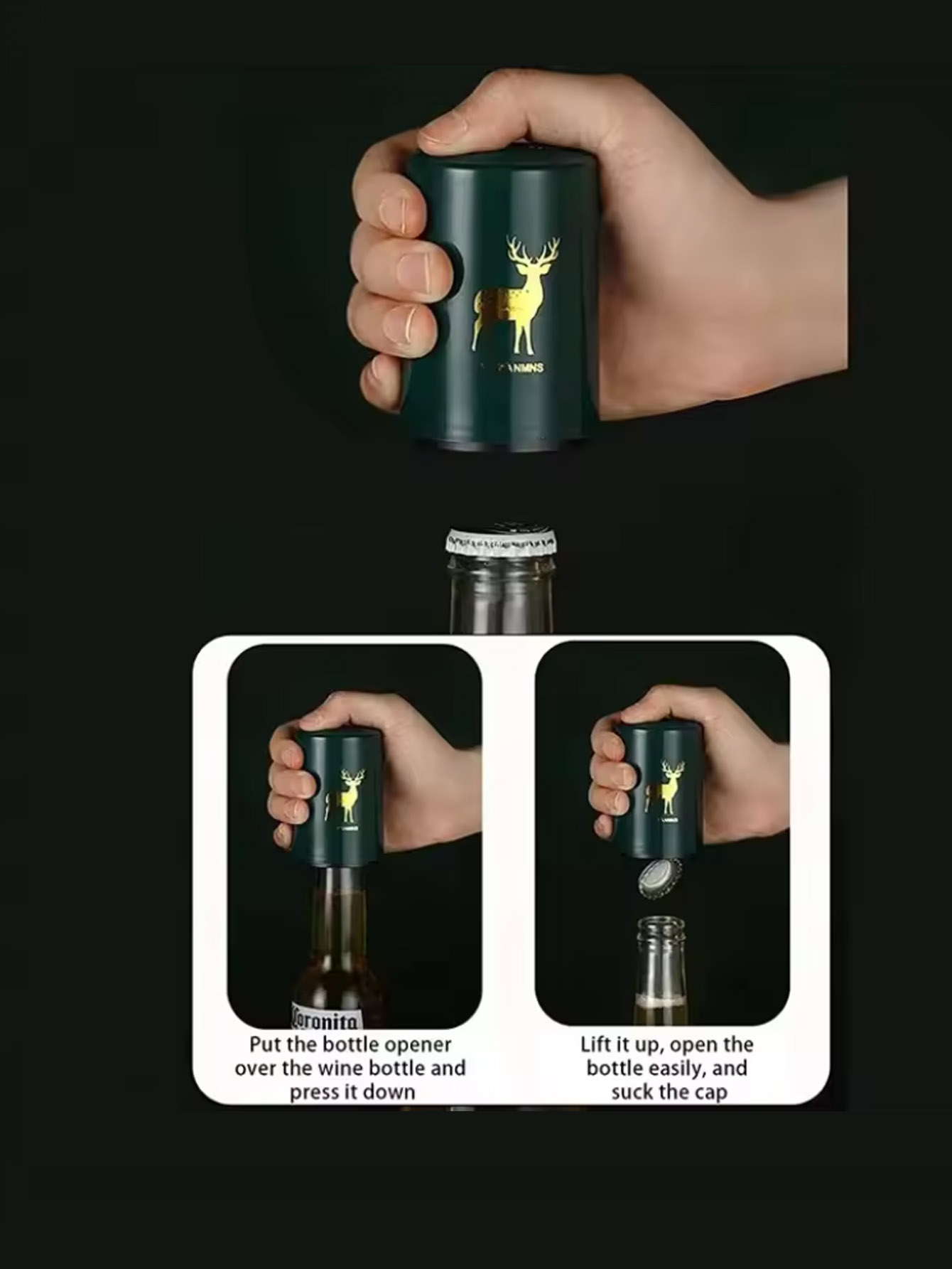 1Pcs Automatic Beer Bottle Ope - Wine Beer Bottle incelemesi ve fiyatı