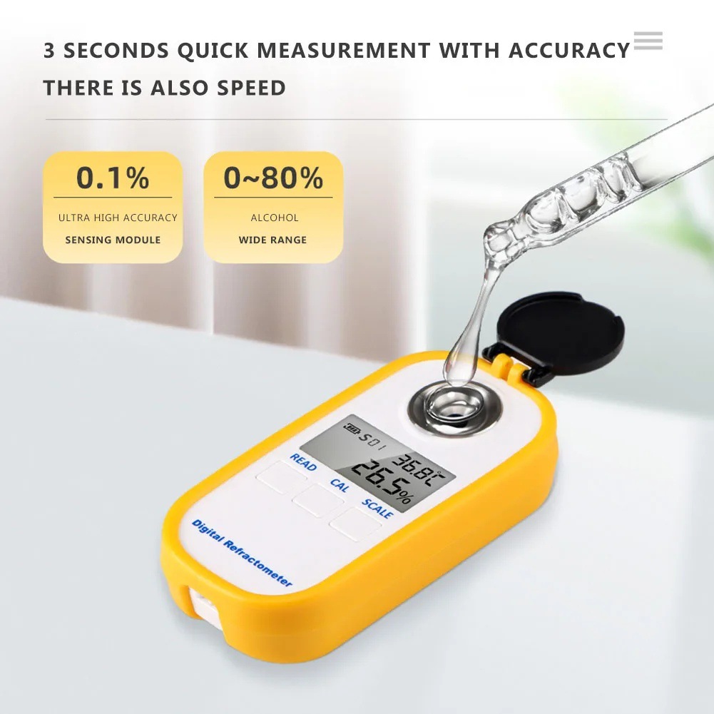 Digital Alcohol Refractometer  - Wine Beer Spirit incelemesi ve fiyatı